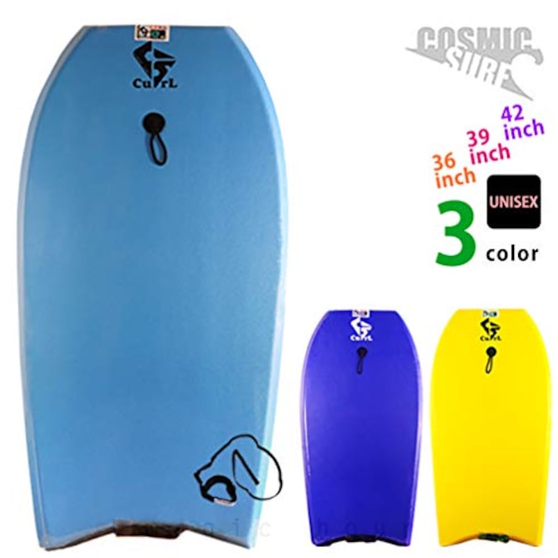 COSMIC SURF （コスミックサーフ）,ボディボード メンズ レディス リーシュコード 2点セット