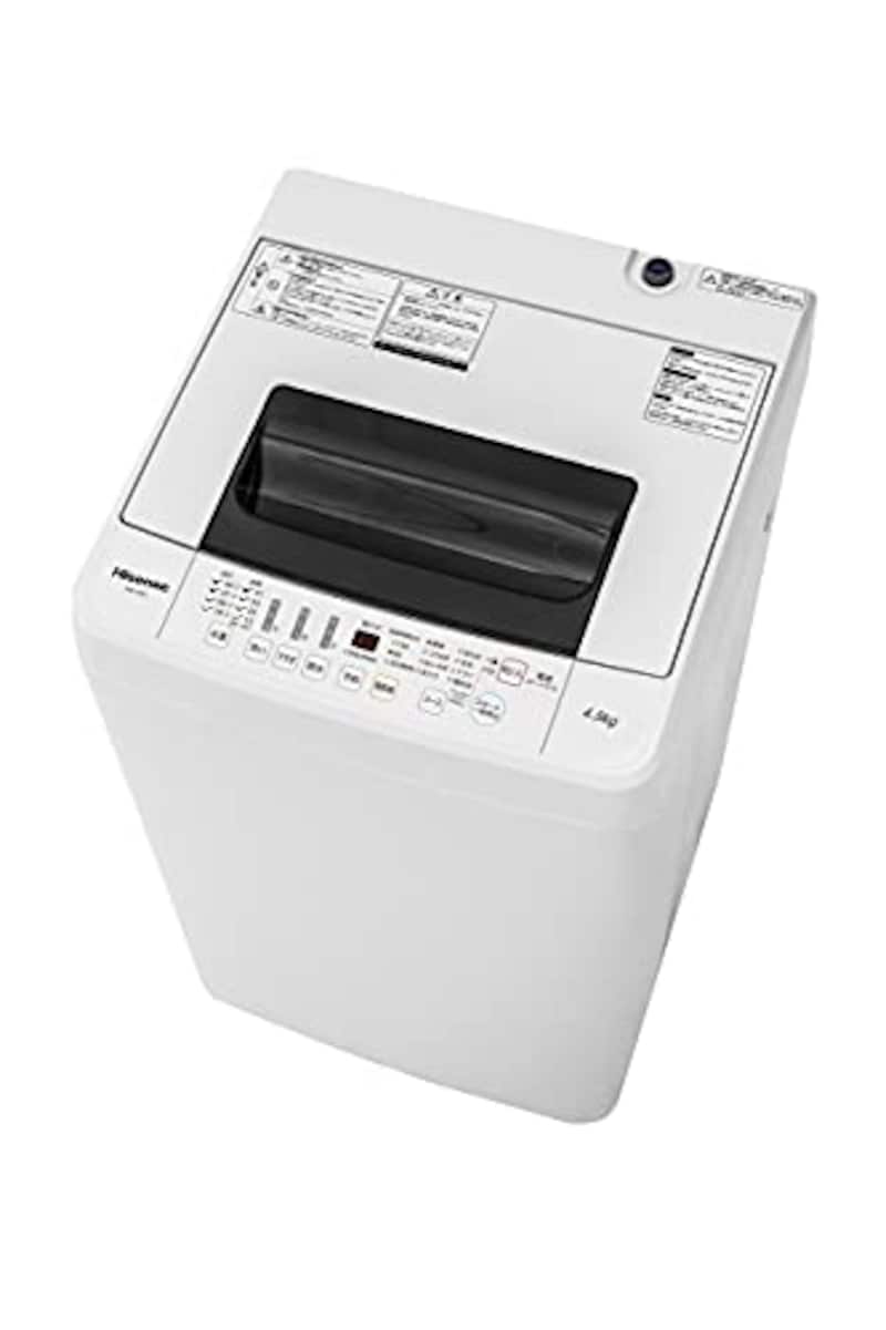 ハイセンス ,スリムボディー 全自動洗濯機,HW-T45C