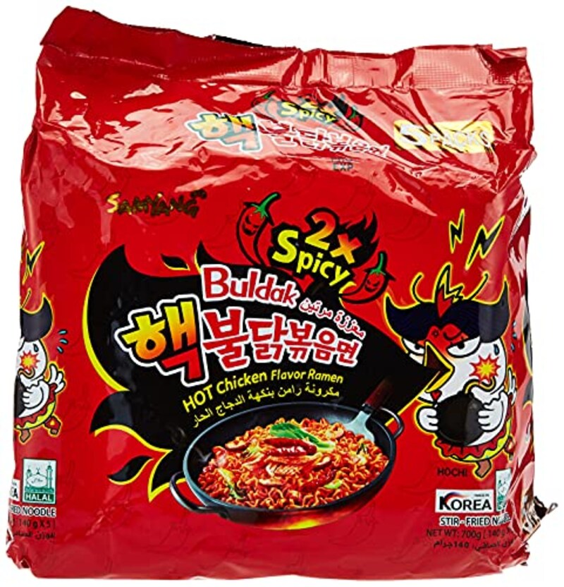 ワールドふれんど,韓国激辛袋麺(ヘッブルダック炒め麺5食入)
