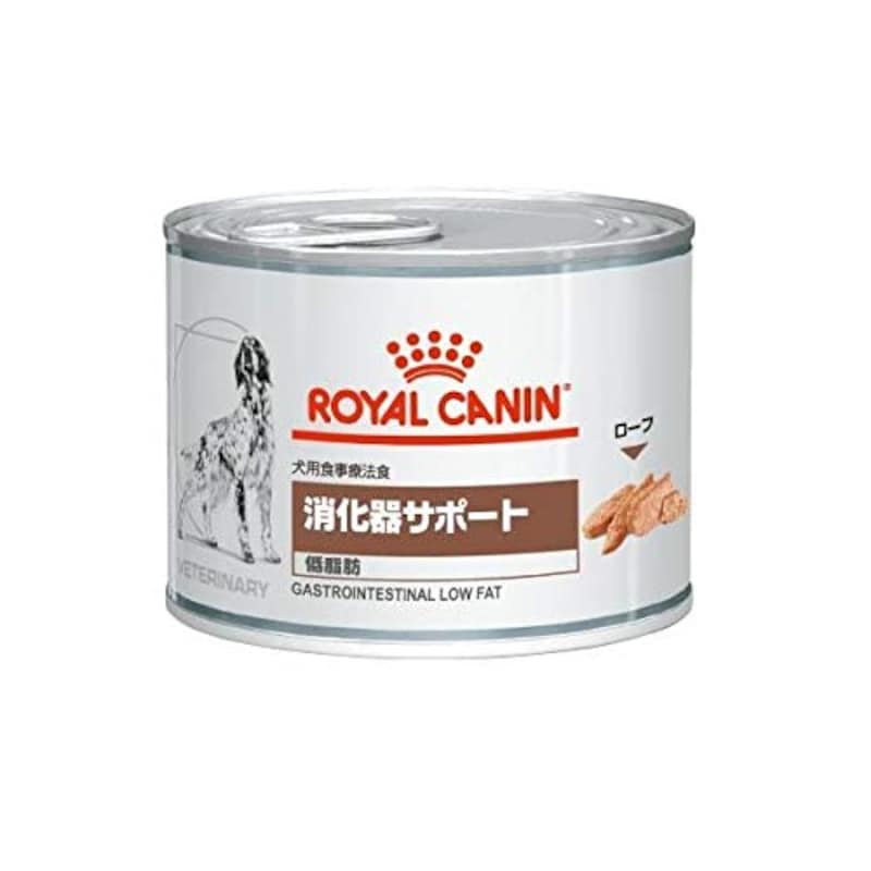 ロイヤルカナン,療法食 消化器サポート 低脂肪 ウェット缶 犬用 200g×12個