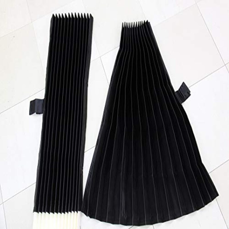 Mr.Flag(ミスターフラッグ),トラックカーテン 仮眠プリーツカーテン 黒,20002
