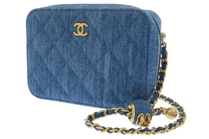 CHANEL(シャネル),ショルダーバッグ デニム マトラッセ ココマーク AP2463