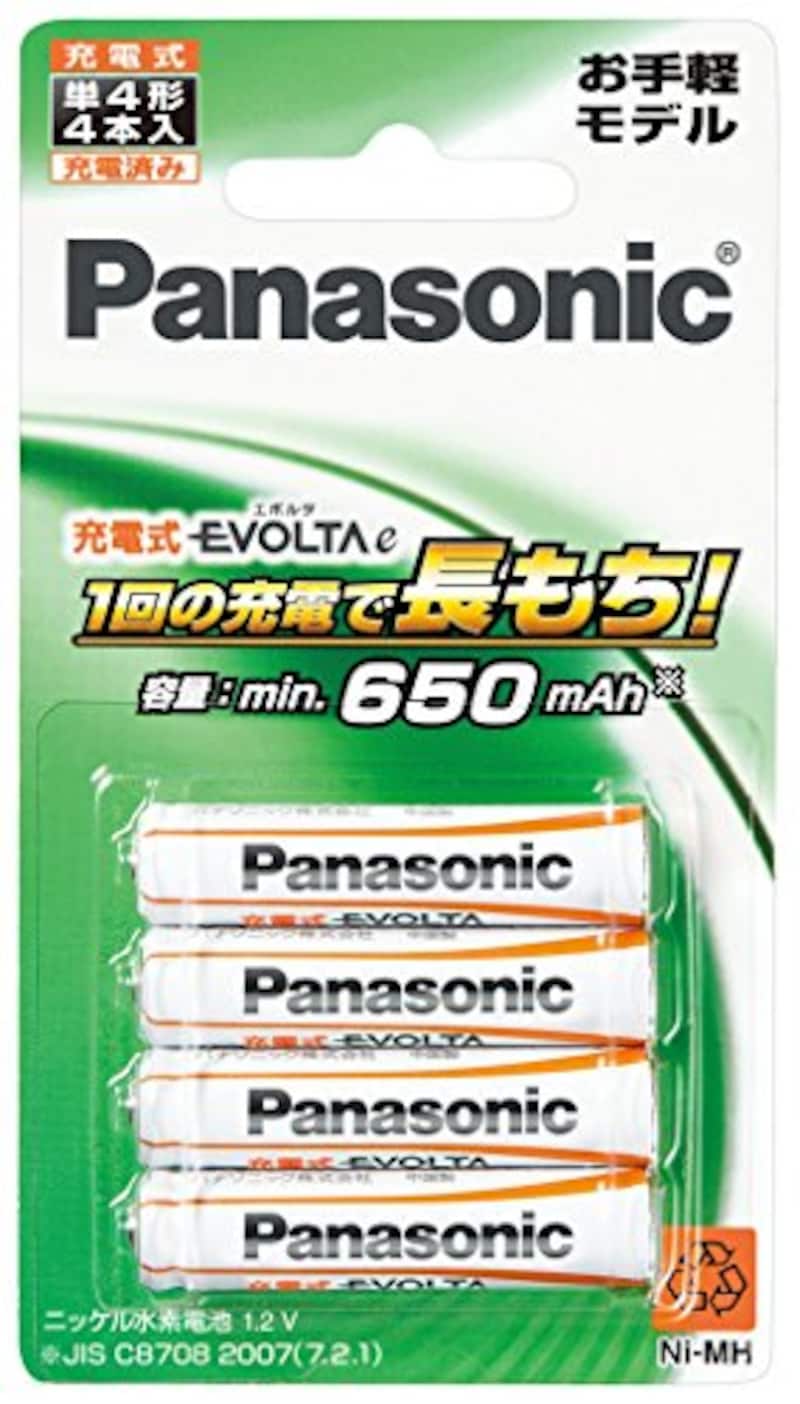 Panasonic（パナソニック）,充電式エボルタ お手軽モデル,‎BK-4LLB/4B