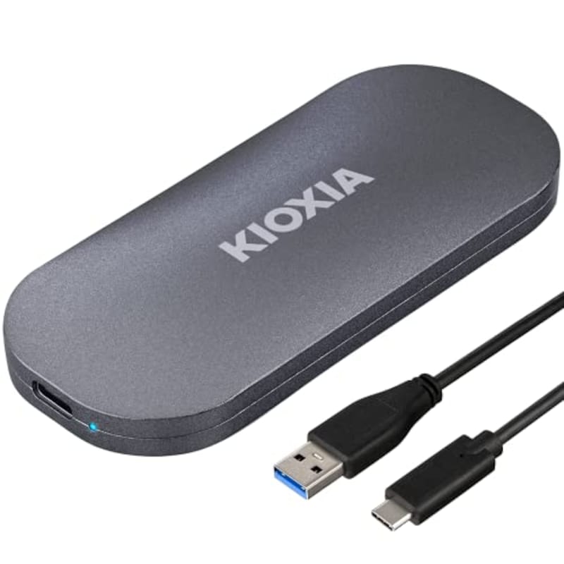 KIOXIA（キオクシア）,外付け SSD,SSD-PKP1.0U3-B/N