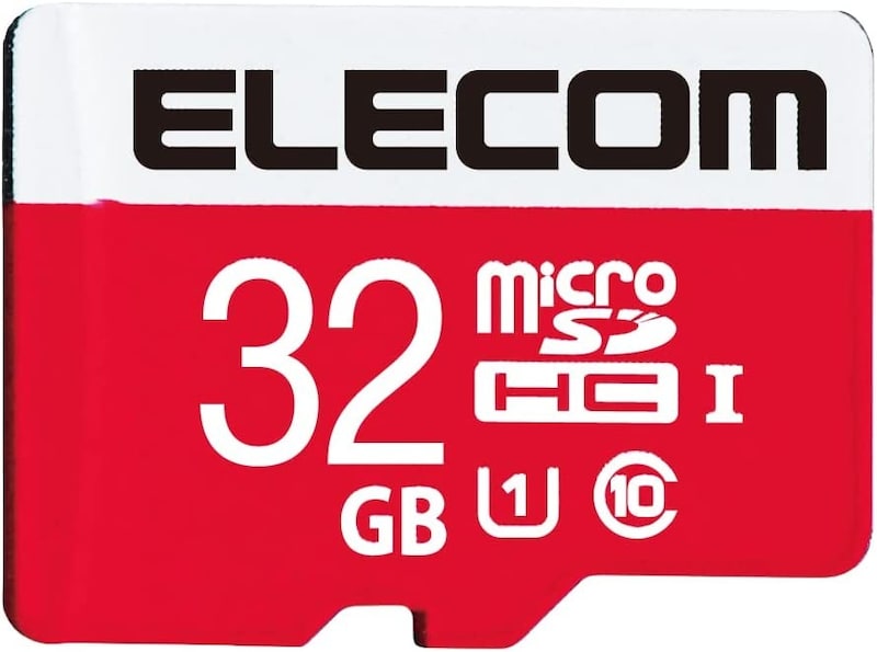 ELECOM（エレコム）,microSDHCカード 32GB UHS-I U1 Class10 NINTENDO SWITCH検証済,GM-MFMS032G