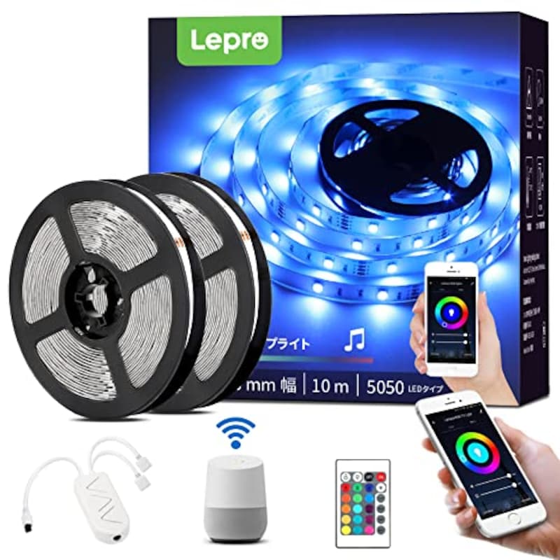 Lepro,LEDテープライト,‎PR904119-RGB-JP