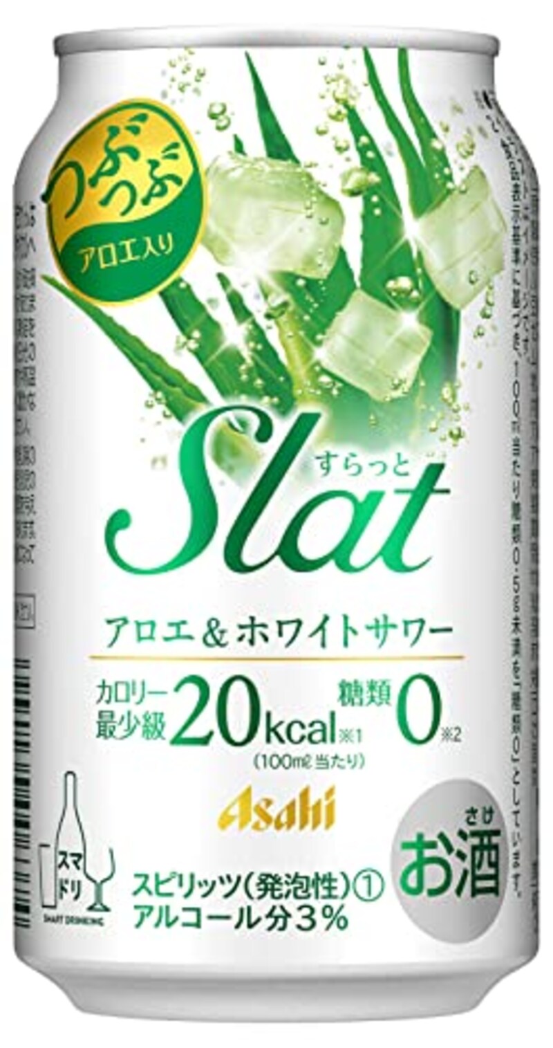 Asahi(アサヒ),Slat(すらっと) アロエ&ホワイトサワー