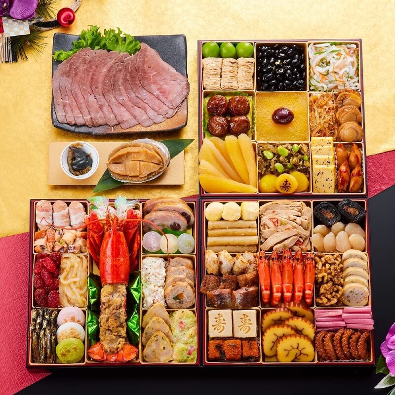 板前魂,板前魂の富士 特大8.5寸重箱 和洋風三段重