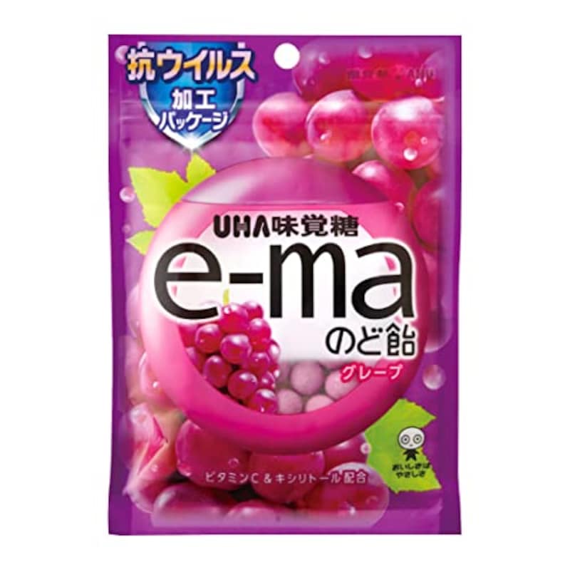 UHA Mikakuto（UHA味覚糖）,e-ma（イーマ）のど飴 グレープ,ー