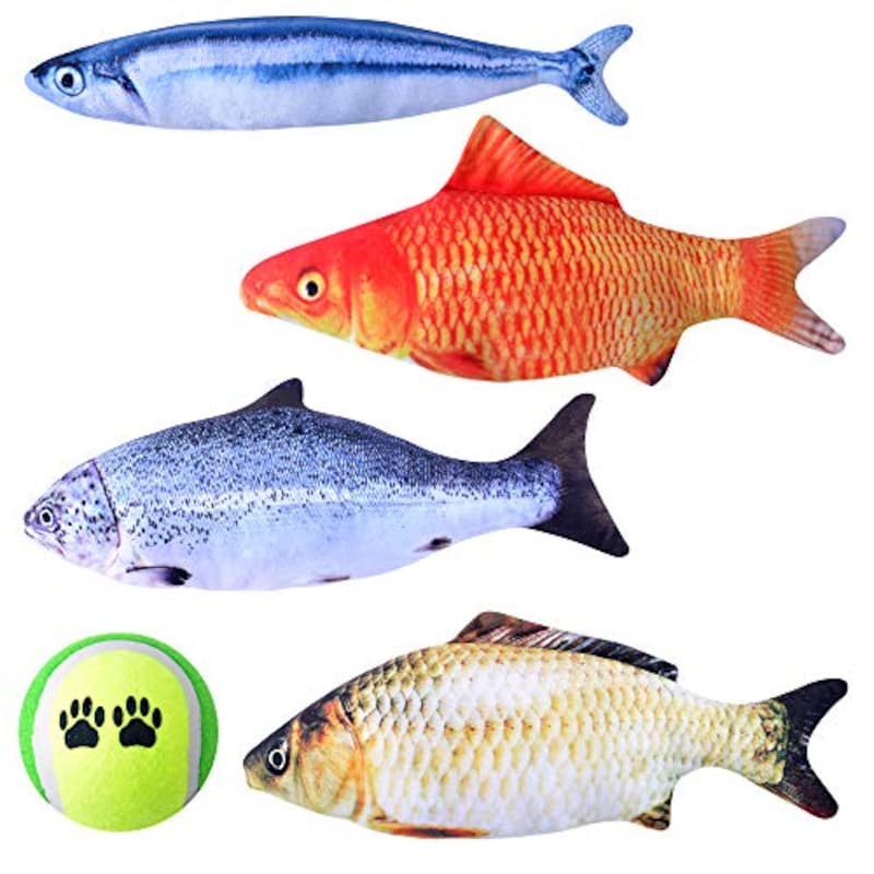 Ninonly,魚おもちゃ テニスボール セット