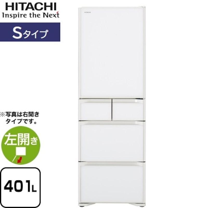 HITACHI（日立）,Sタイプ 冷蔵庫,R-S40RL（XW）