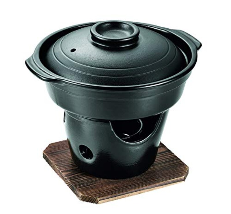 パール金属,和ごころ懐石 陶器製すきやき鍋コンロ付セット,HB-5220