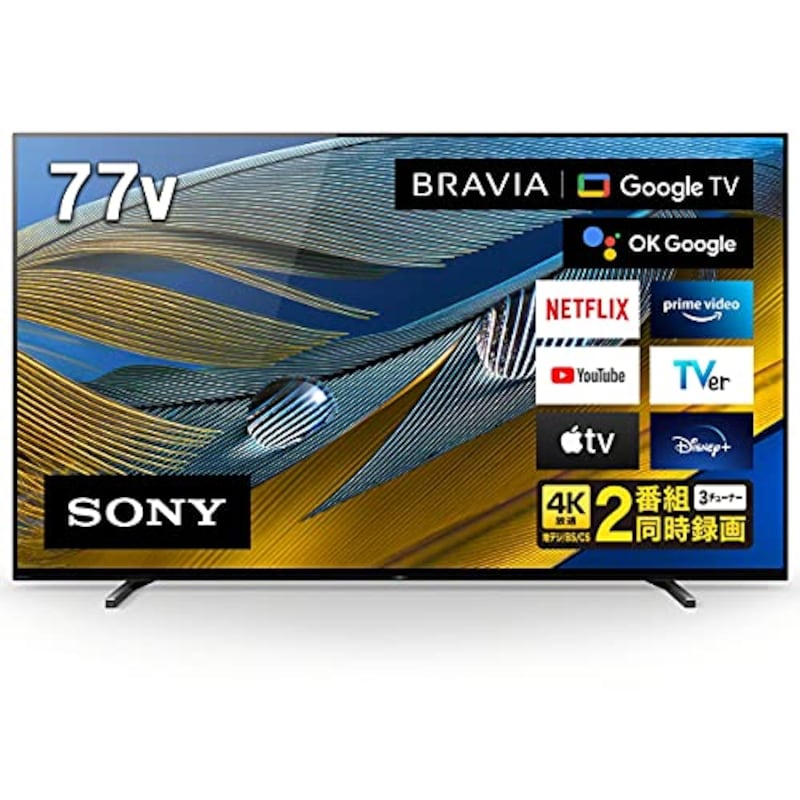 SONY（ソニー）,77V型 4K 有機EL テレビ OLED BRAVIA,XRJ-77A80J