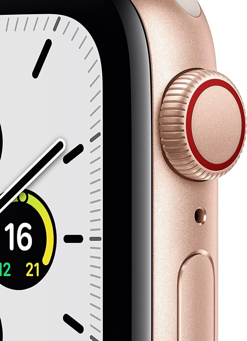 Apple（アップル）,Apple Watch SE(GPS + Cellularモデル)- 40mmゴールドアルミニウムケースとスターライトスポーツバンド - レギュラー