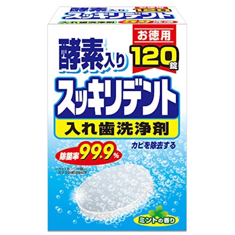 LION CHEMICAL（ライオンケミカル）,スッキリデント 酵素入り 入れ歯洗浄剤