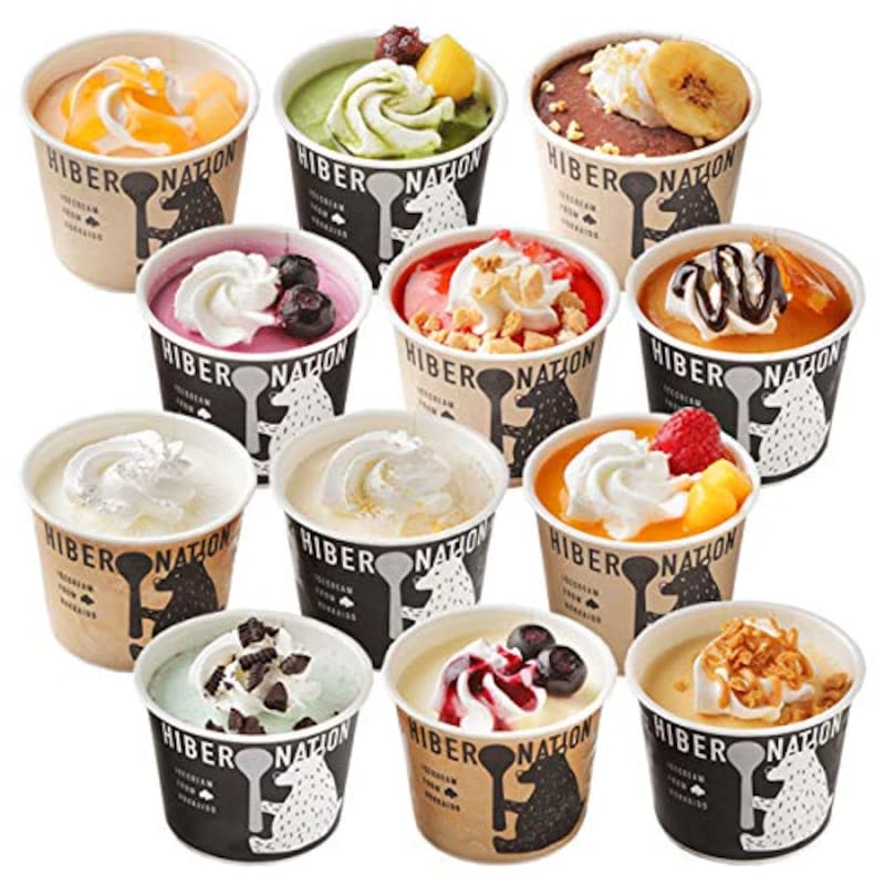 北海道産直グルメ ぼーの,北海道 デコレーション アイスクリーム.12個セット