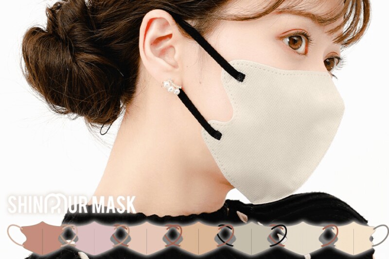 SHINPUR,3Dマスク バイカラー 40枚組