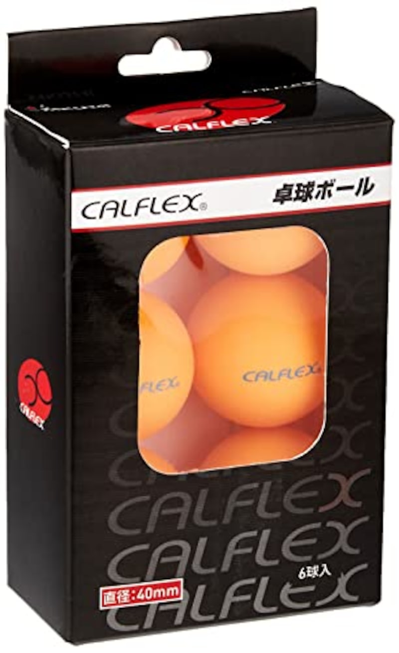 SAKURAI（サクライ貿易）,卓球ボール 6球入り オレンジ CALFLEX（カルフレックス）,CTB-006OG