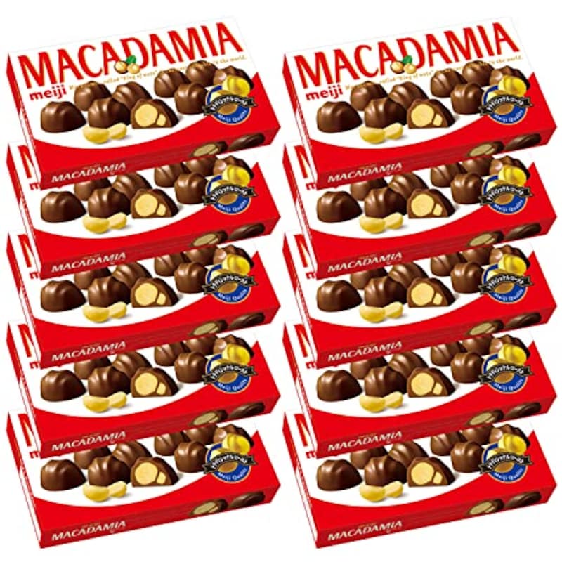 明治,マカデミアチョコ 9粒×10個