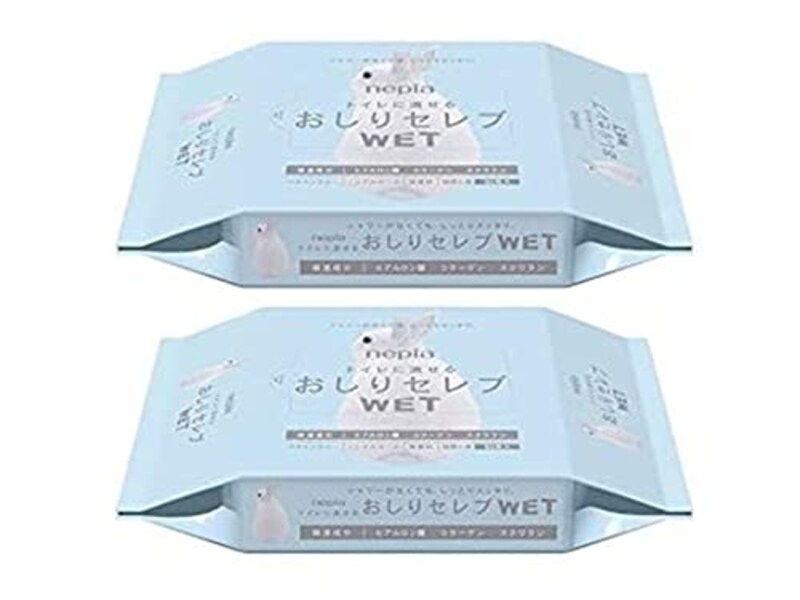 王子ネピア株式会社,おしりセレブWET 詰替え 60枚入り 2個セット,1H180