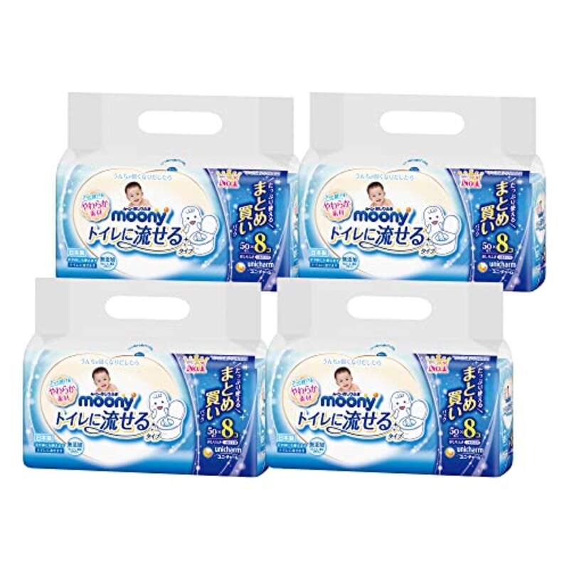 ユニ・チャーム,moony(ムーニー)おしりふきトイレに流せるタイプ