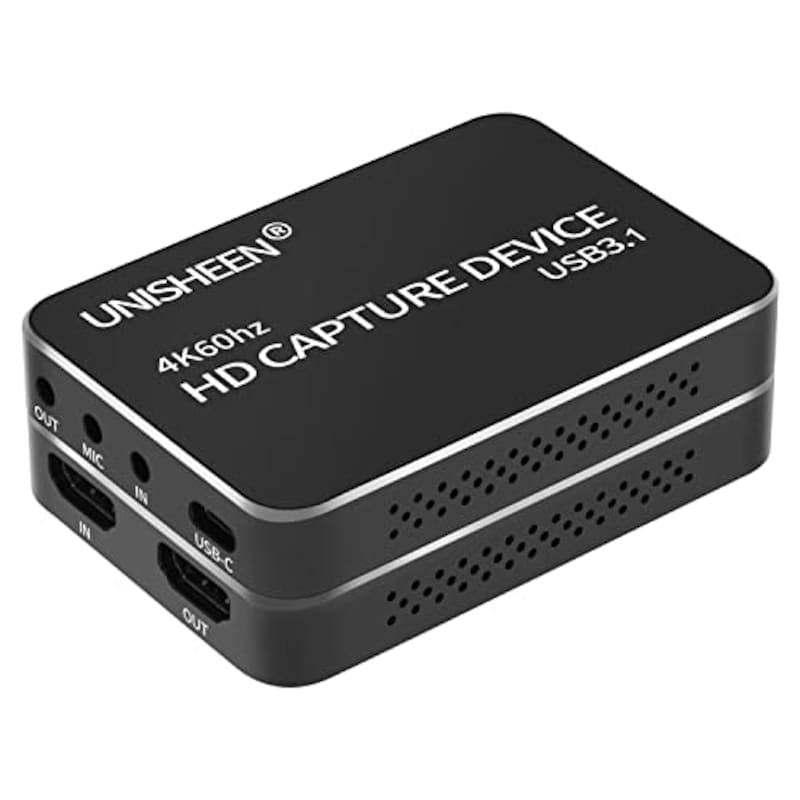 UNISHEEN,4K60 HDMI VIDEO CAPTURE Box Loopout,UC2500H