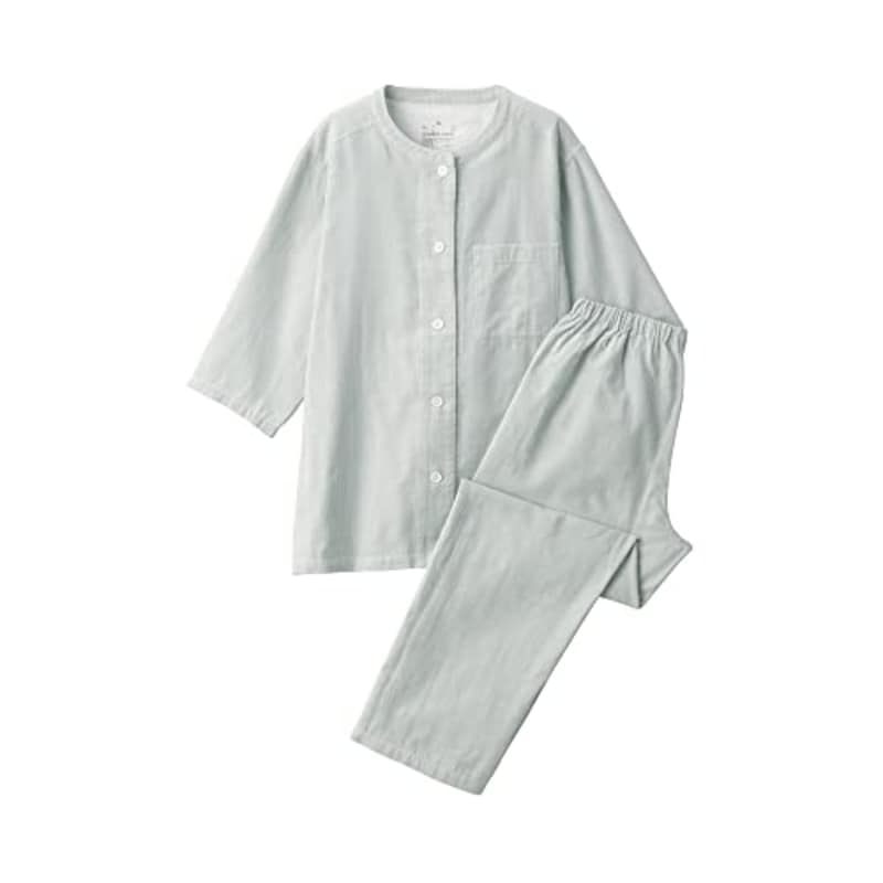 無印良品,脇に縫い目のない 薄手ガーゼ 七分袖パジャマ,FDA12A3S