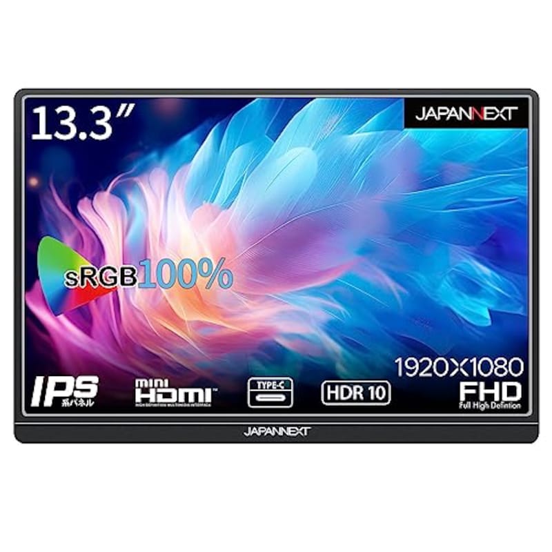 JAPANNEXT（ジャパンネクスト）,13.3インチ フルHDモバイルモニター,JN-MD-IPS1332FHDR