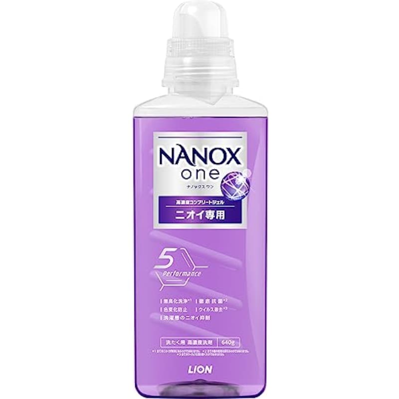 LION（ライオン）,NANOXone（ナノックスワン）ニオイ専用 部屋干し 洗濯洗剤 コンプリートジェル