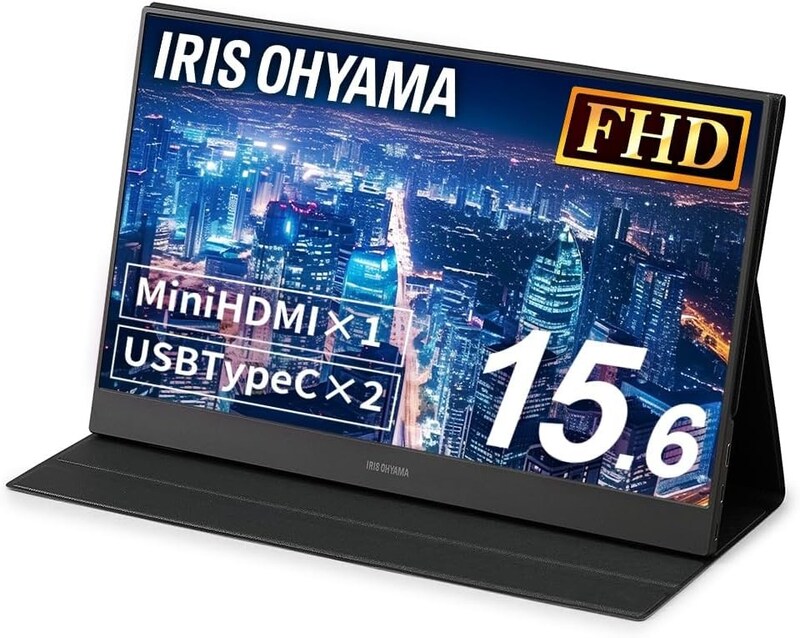 IRIS OHYAMA(アイリスオーヤマ),モバイルモニター 15.6インチ,ILD-A1616MS-B