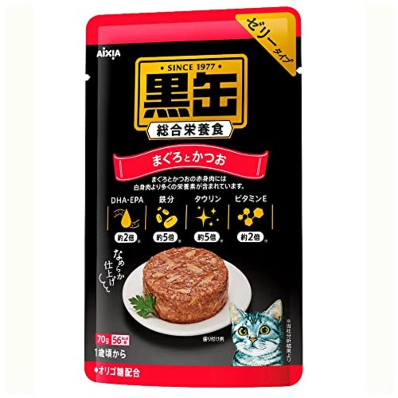 アイシア,黒缶パウチ まぐろとかつお