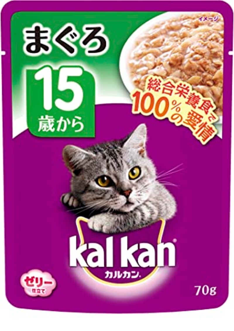 kalkan（カルカン）,パウチ 15歳から まぐろ キャットフード 高齢猫用,‎KWP52