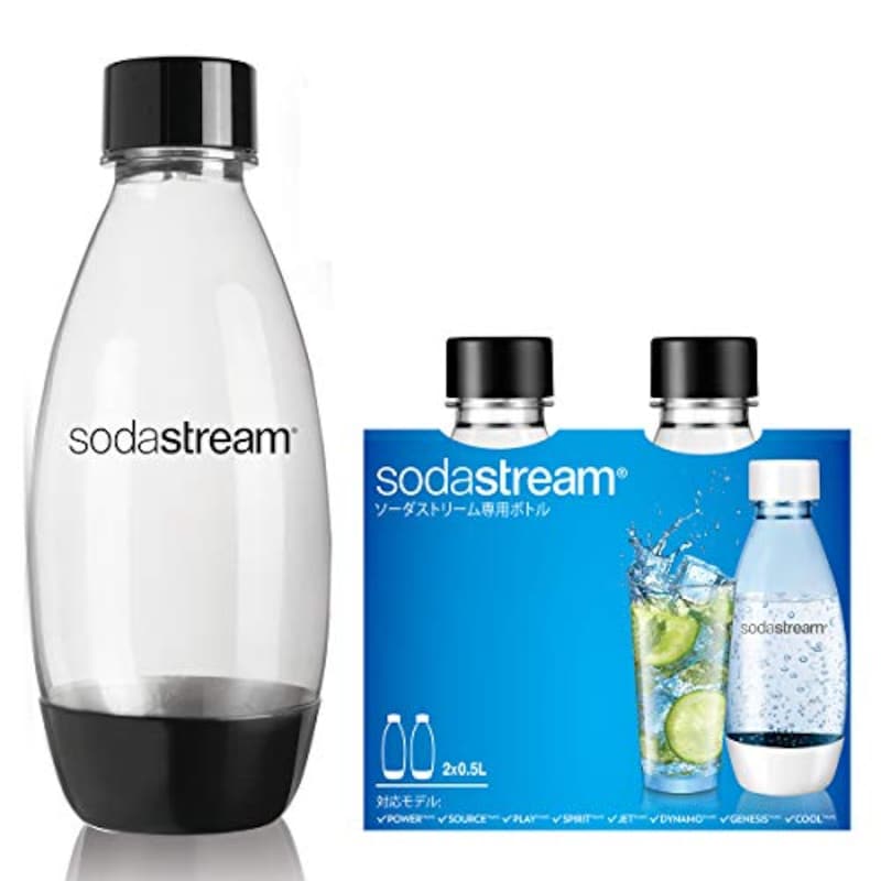 sodastream（ソーダストリーム）,Fuse(ヒューズ)ボトル500mL ツインパック（ブラック）3セット