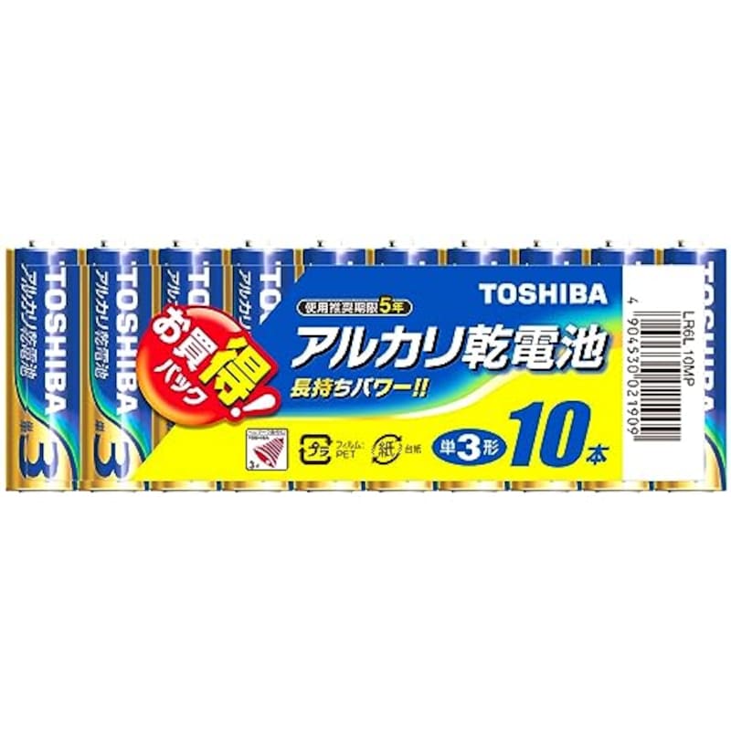 TOSHIBA（東芝）,アルカリ乾電池,LR6L10MP