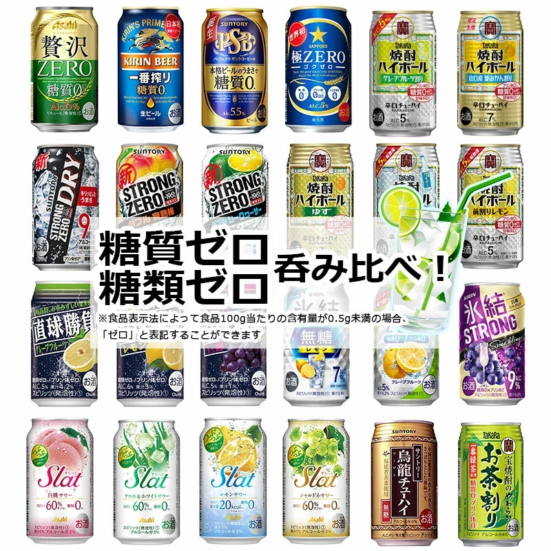 アサヒ、サントリー、サッポロ、キリン,糖質ゼロ 24本飲み比べ アソートセット