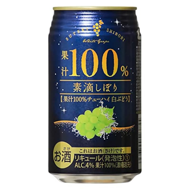 TOMINAGA（トミナガ）,素滴しぼり 果汁100% チューハイ 白ぶどう 缶