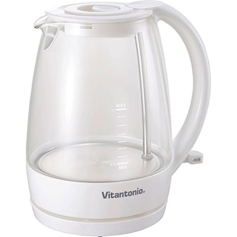 Vitantonio（ビタントニオ）,ガラスケトル,VEK-600-W