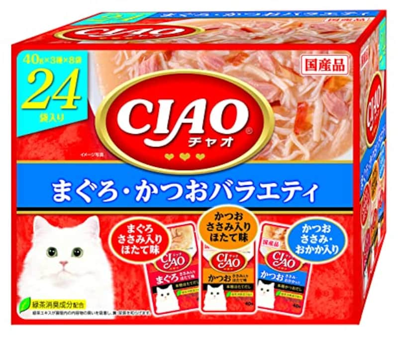 CIAO（チャオ）,まぐろ・かつおバラエティ 24袋入り,‎IC-422