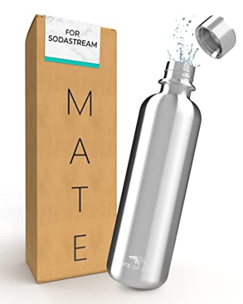 MATE OF STEEL,ソーダストリーム対応軽量ステンレスボトル