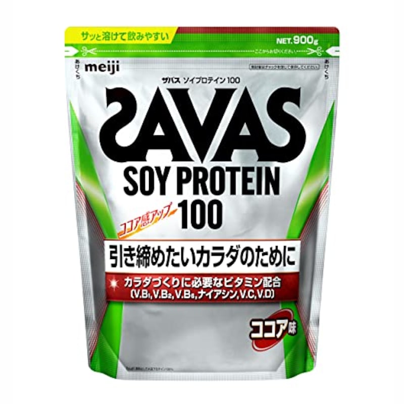 ザバス(SAVAS),ソイプロテイン100 ココア味 900g