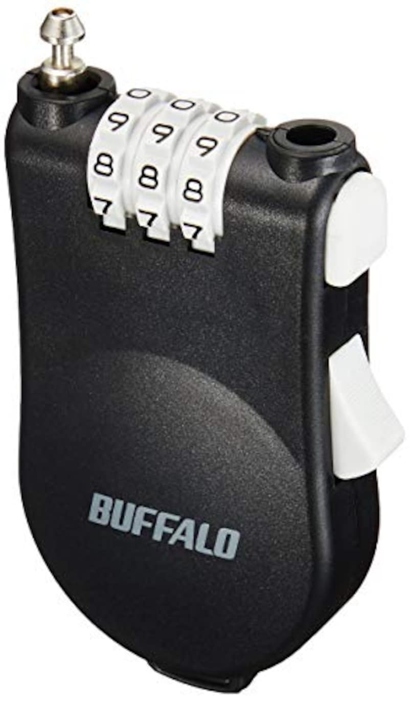 BUFFALO（バッファロー）,ワイヤー巻き取り式ダイヤルロック,BSL10