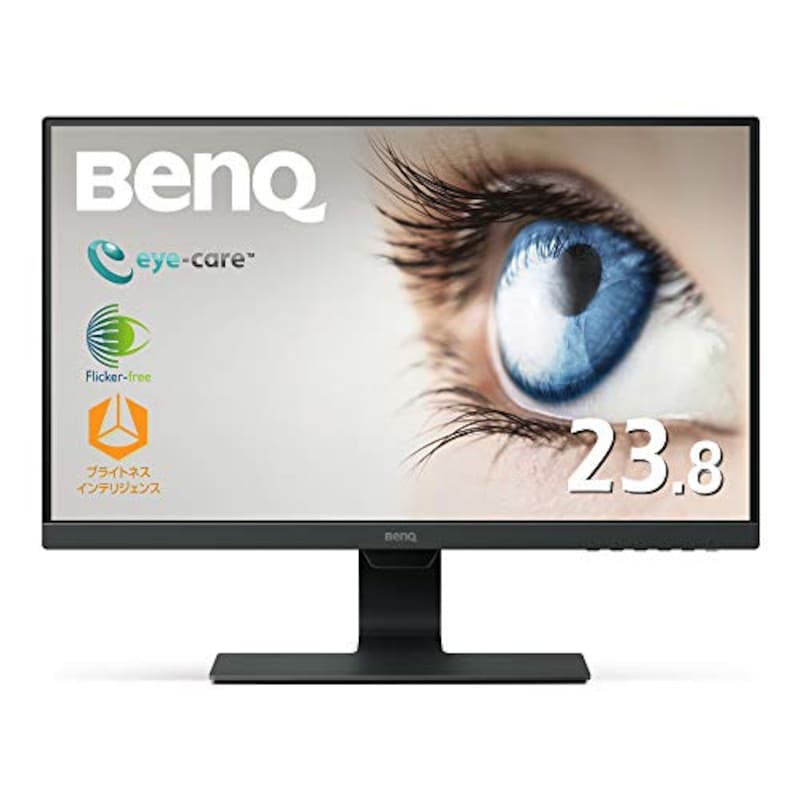 BenQ（ベンキュー）,GW2480 アイケアモニター (23.8インチ/フルHD/IPS/輝度自動調整(B.I.)搭載/ウルトラスリムベゼル/DisplayPort,HDMI,VGA端子) ブラック