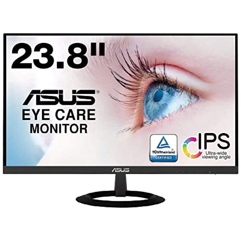 ASUS（エイスース）,フレームレス モニター VZ249HR 23.8インチ/フルHD/IPS/薄さ7mm/ブルーライト軽減/フリッカーフリー/HDMI,D-sub/スピーカー/3年保証
