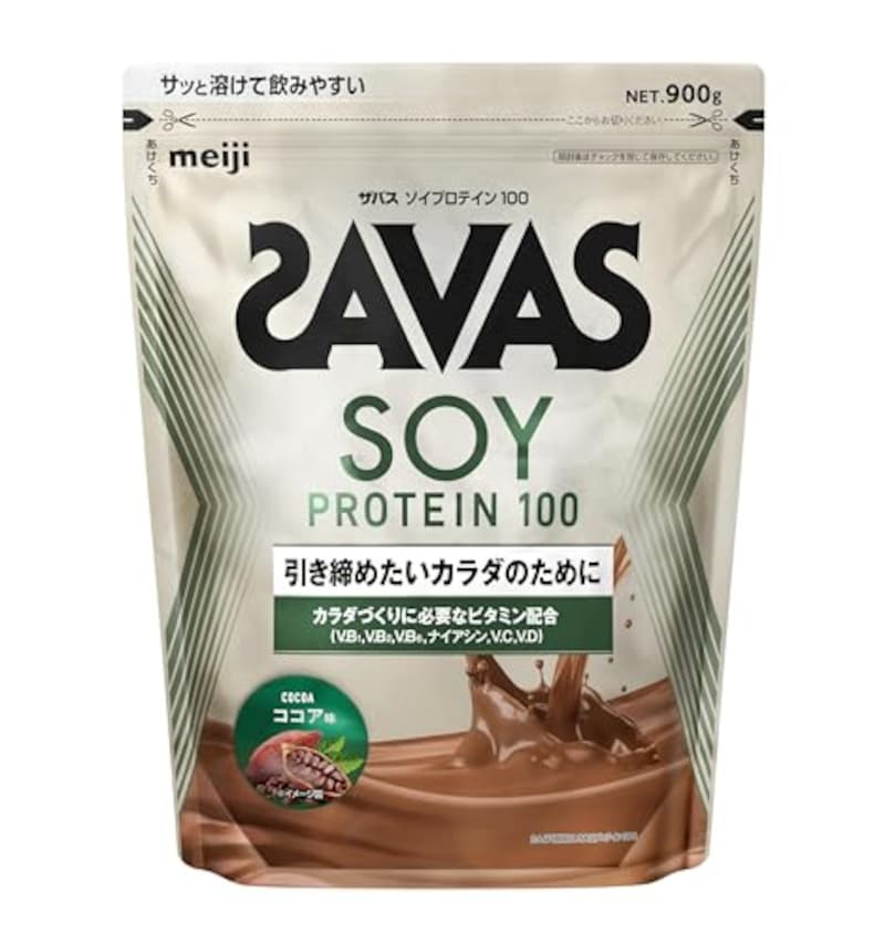 ザバス(SAVAS),ソイプロテイン100 ココア味 900g