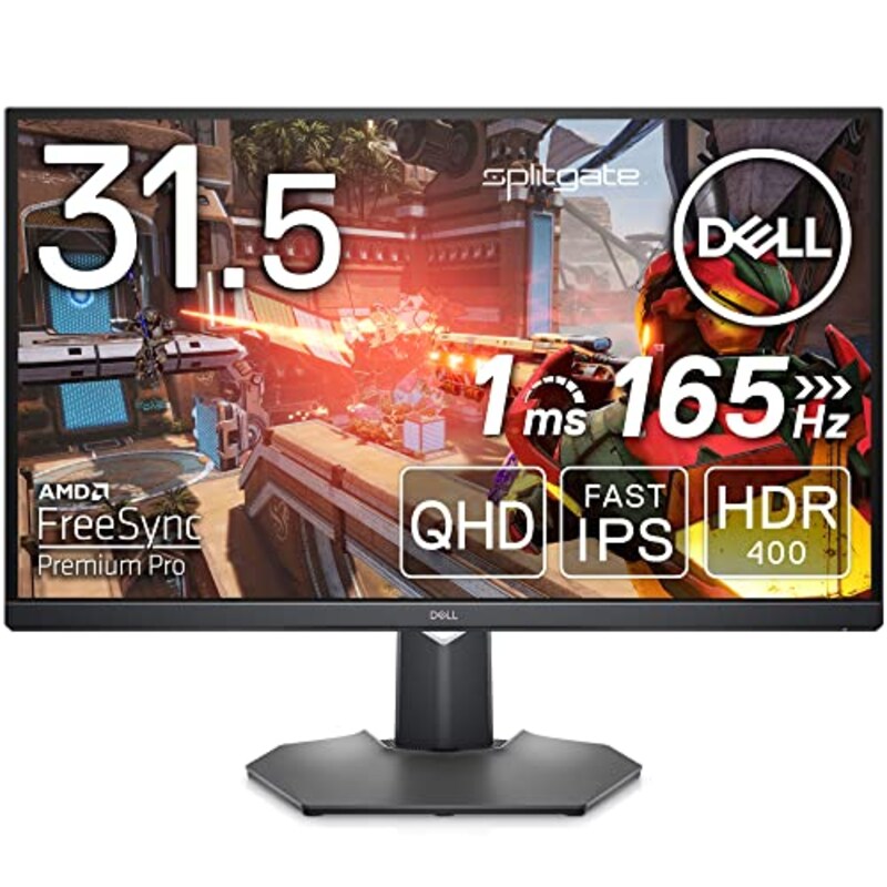 Dell（デル）,31.5インチUSB-Cゲーミング モニター(3年間無輝点交換保証/FPS向き/1ms/165Hz/QHD/Fast IPS)