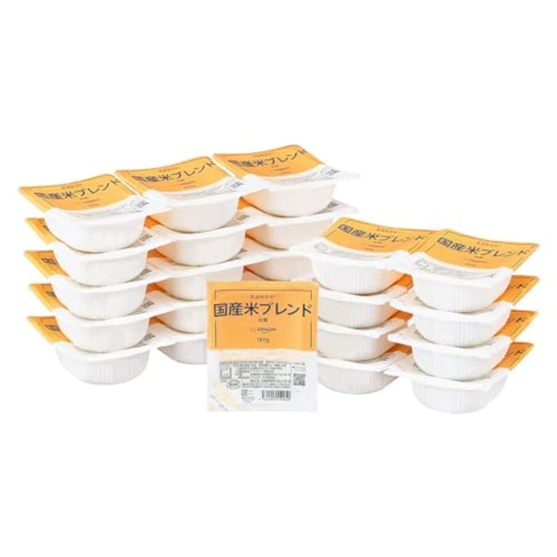 by Amazon,パックご飯 国産米 100% 低温製法米 180g×24個