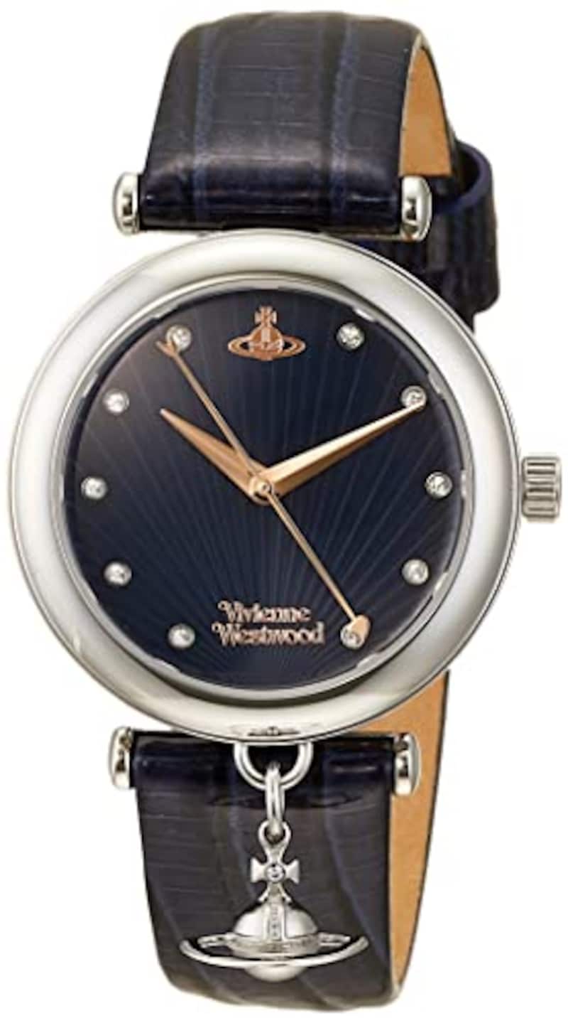 Vivienne Westwood（ヴィヴィアンウエストウッド）, 腕時計 TRAFALGAR レディース ネイビー,VV108SLDBL