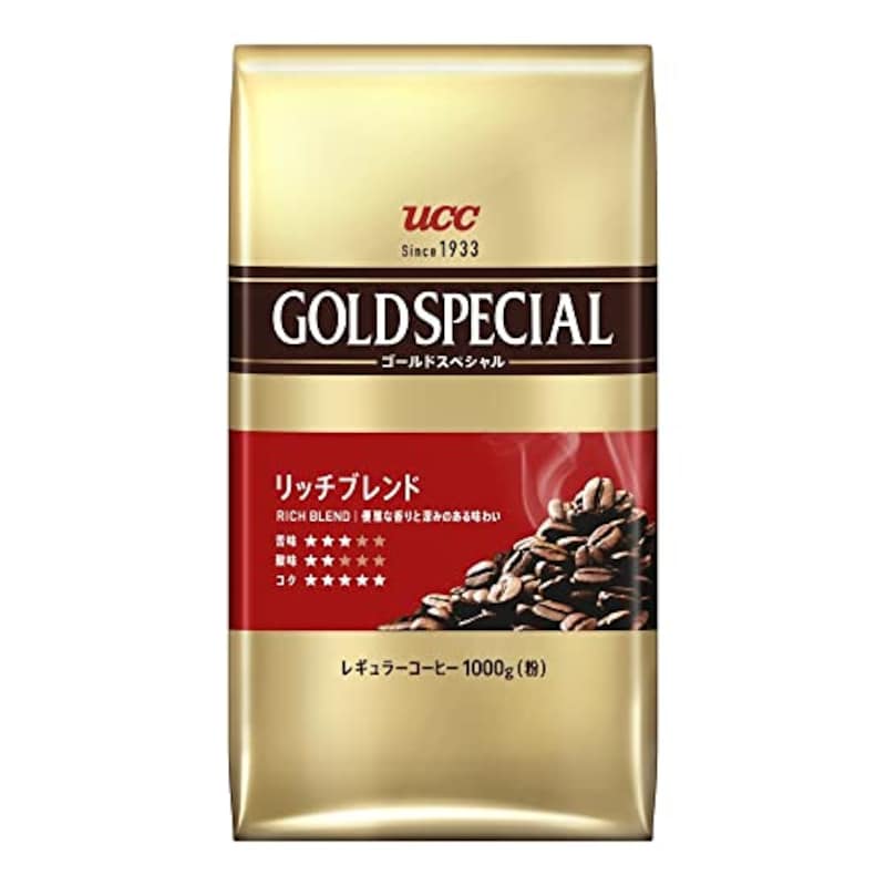 UCC,ゴールドスペシャル リッチブレンド コーヒー豆 (粉) 1000g