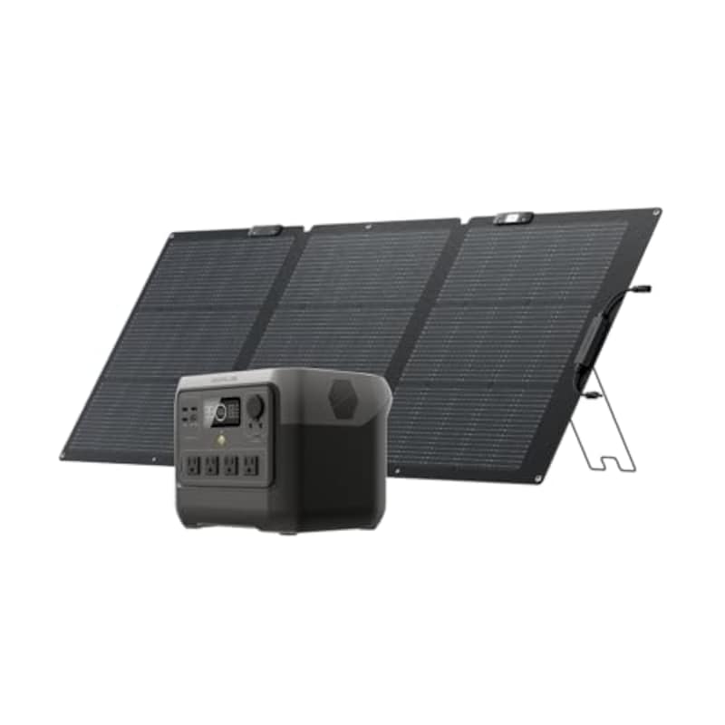 EcoFlow,ポータブルバッテリー ソーラーパネルセット