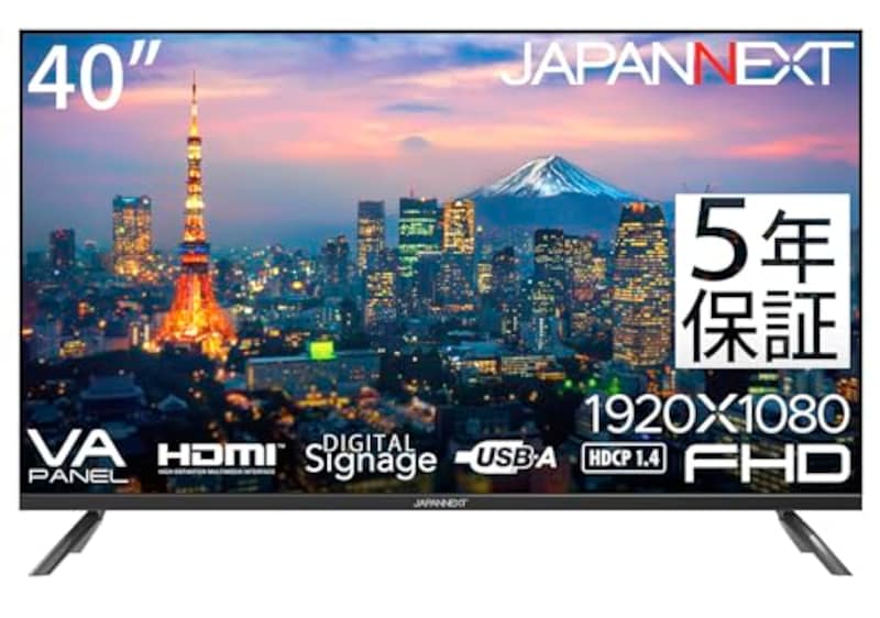 JAPANNEXT,大型フルHD液晶モニター 40インチ,JN-V40TFHD-U-H5